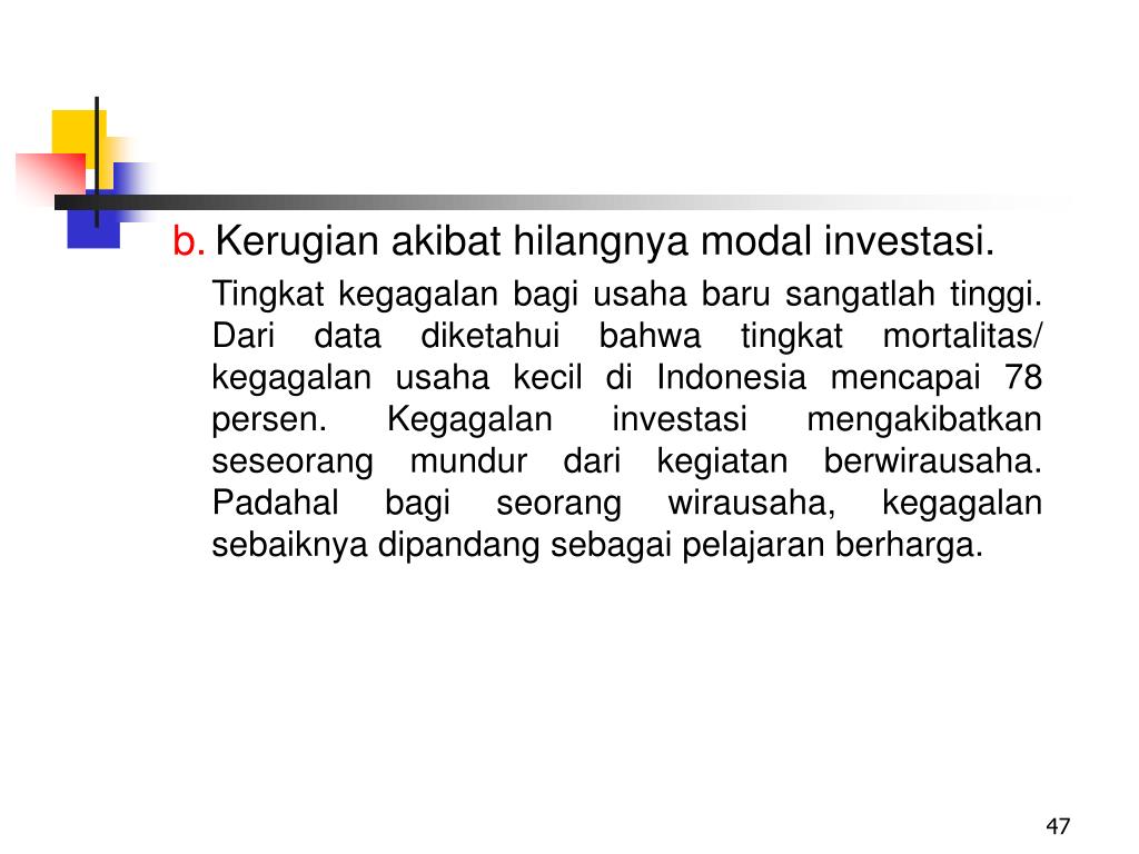 Potensi Yang Membuat Seseorang Mundur Dari Kewirausahaan Latihan Online