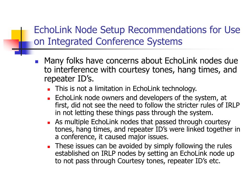 PPT Applications of EchoLink and IRLP in Emergency Communications