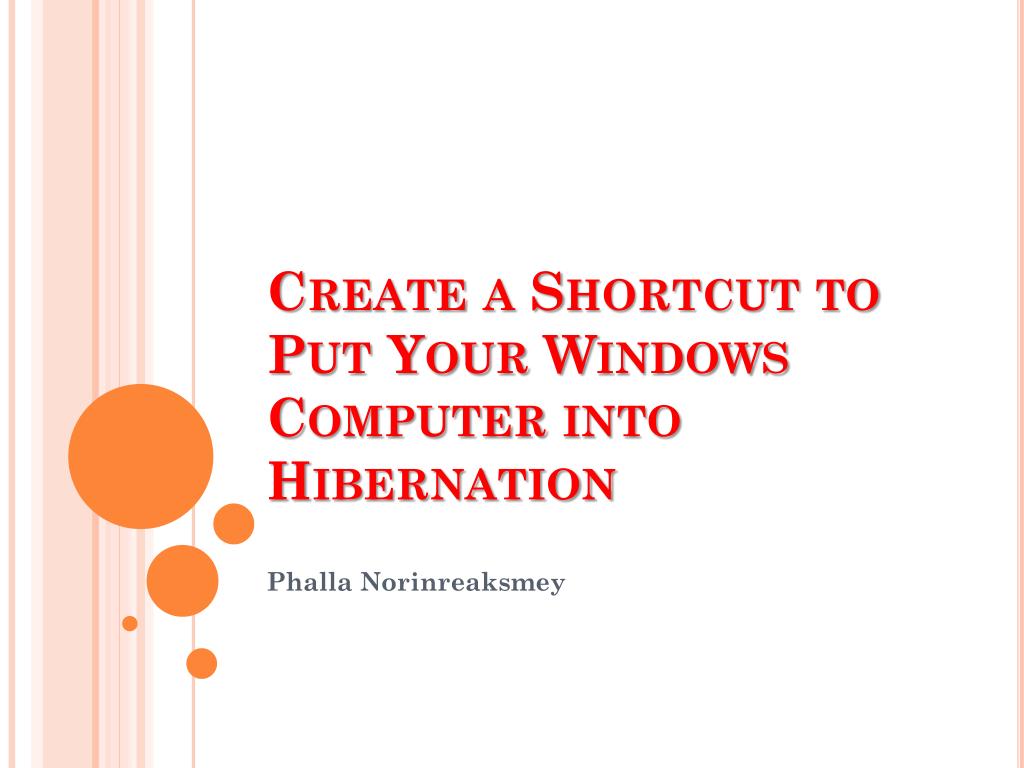 PPT PC hibernation PowerPoint Presentation, free download ID222102