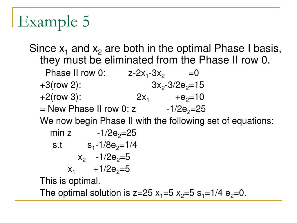 PPT The TwoPhase Simplex Method PowerPoint Presentation, free