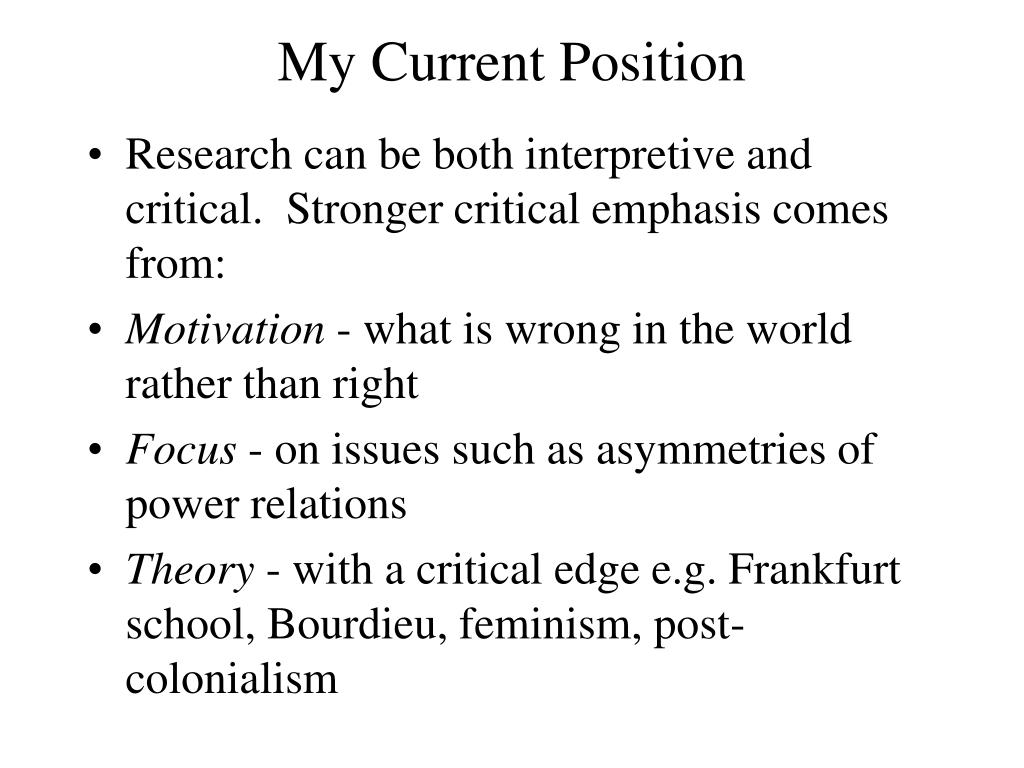 PPT What is Interpretive Research? PowerPoint Presentation ID223400