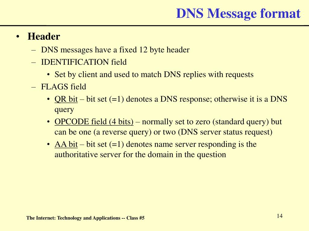 PPT The Domain Name System (DNS), & Other Important ‘Utility