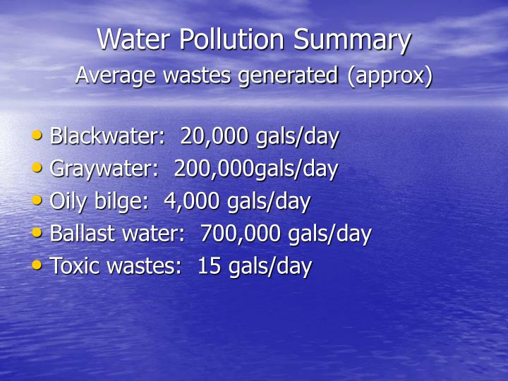 PPT Cruise Ship Pollution Air and Water PowerPoint Presentation