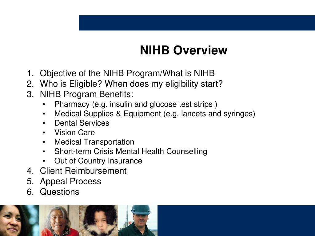PPT NonInsured Health Benefits (NIHB) Program PowerPoint