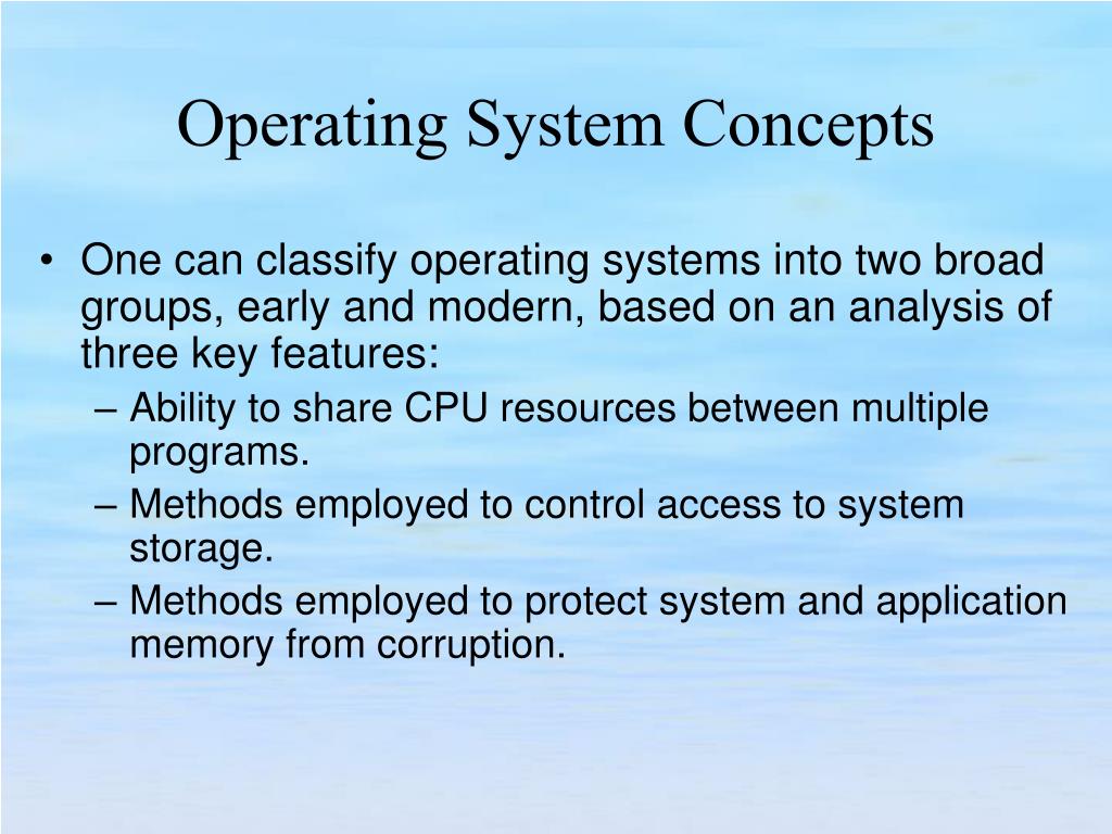 PPT Operating System Concepts, Terminology and History PowerPoint