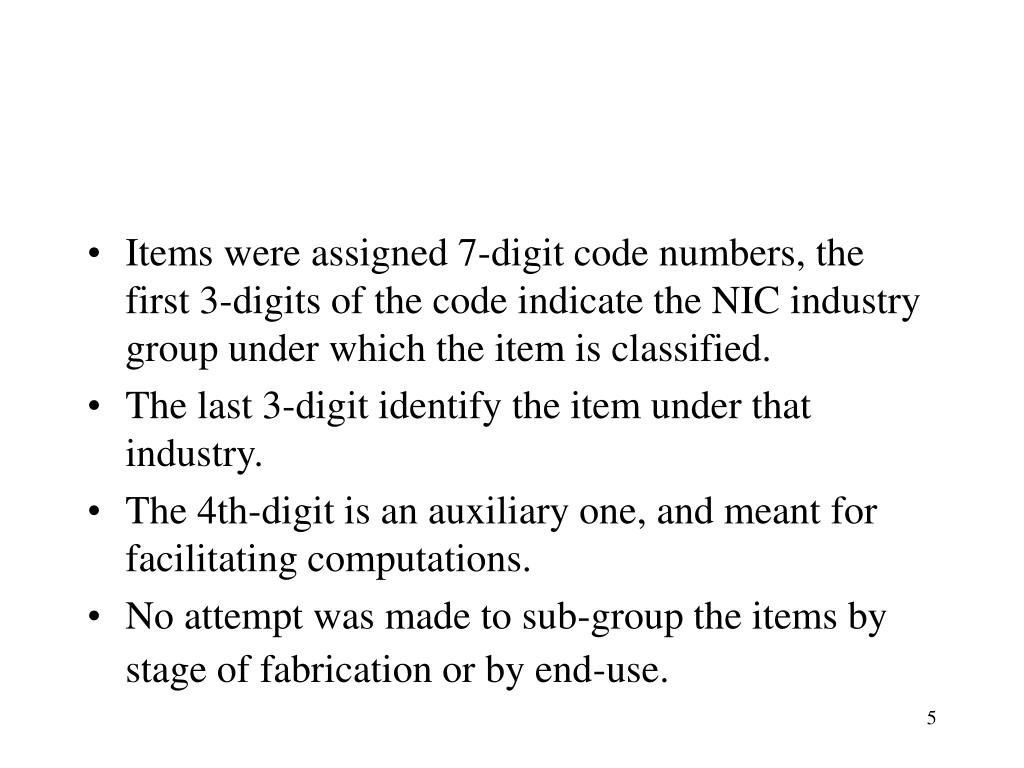 PPT National Product Classification (NPC) PowerPoint Presentation