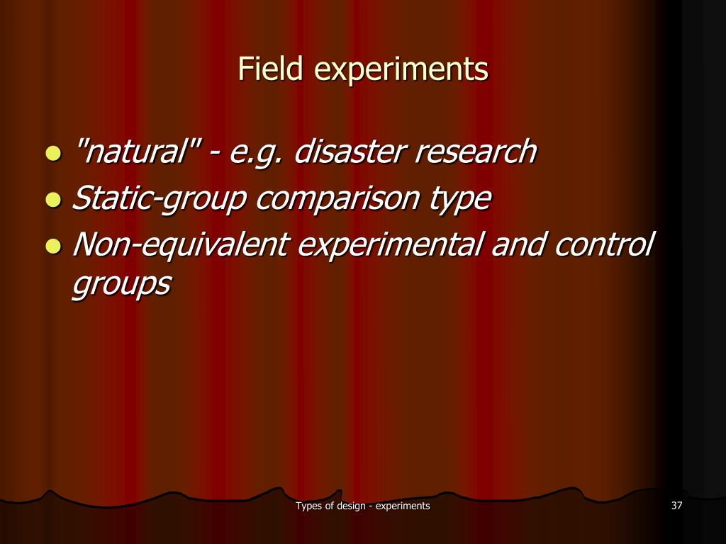 PPT Types of research design experiments PowerPoint Presentation ID227351