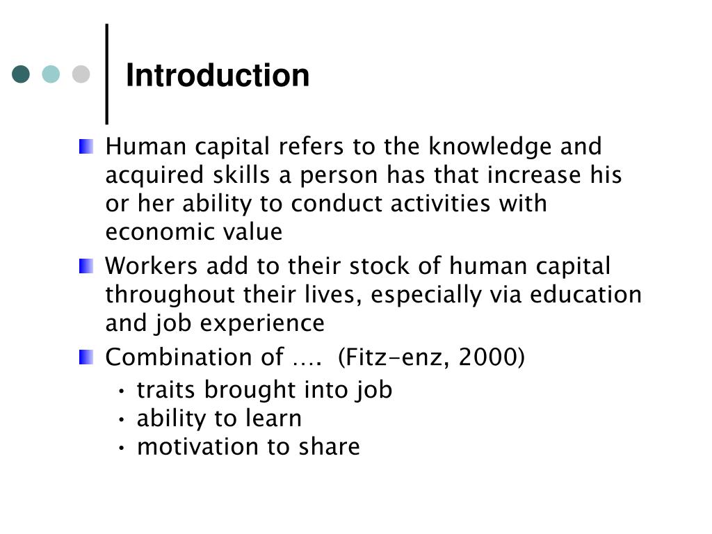 PPT Human Capital Theory and Application PowerPoint Presentation, free download ID227838