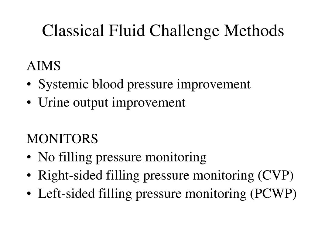 PPT Revisiting Fluid Challenge New Ideas and New Developments
