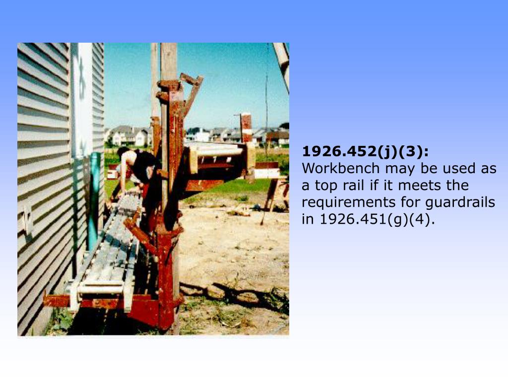 PPT PUMP JACK/LADDER JACK SCAFFOLD PHOTO COMPLIANCE GUIDE PowerPoint