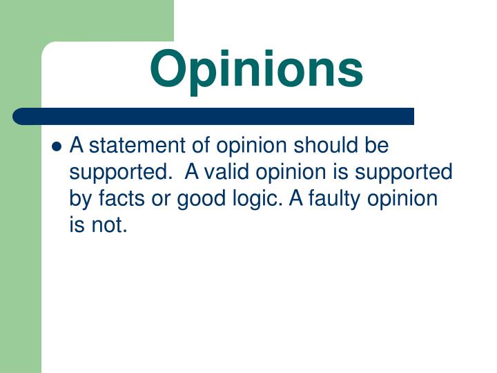 PPT Fact and Opinion PowerPoint Presentation ID229631