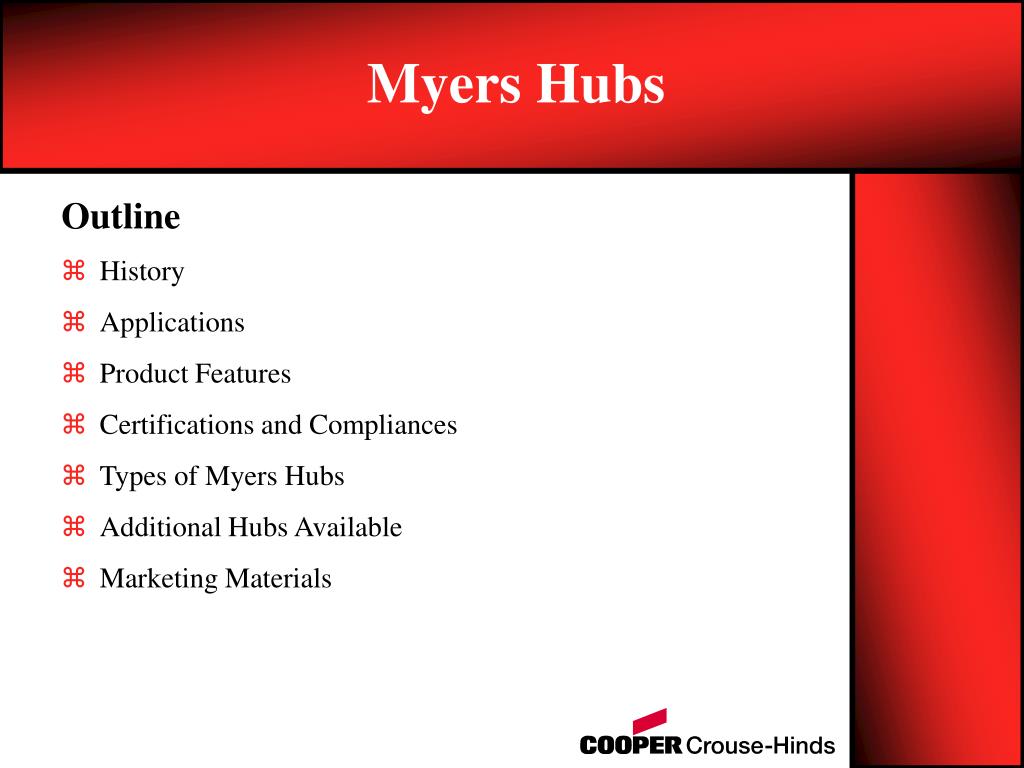 PPT Myers Hubs PowerPoint Presentation ID229826