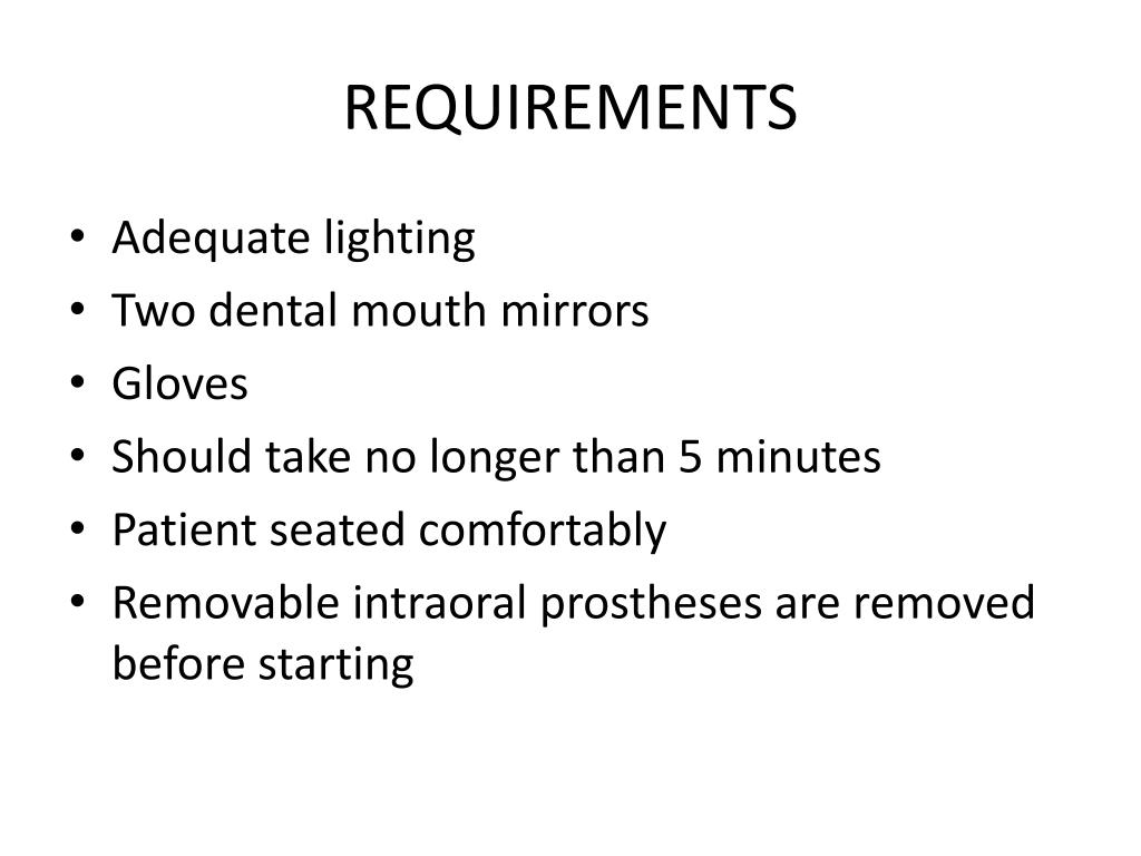PPT Oral and neck examination for the early detection of oral (mouth