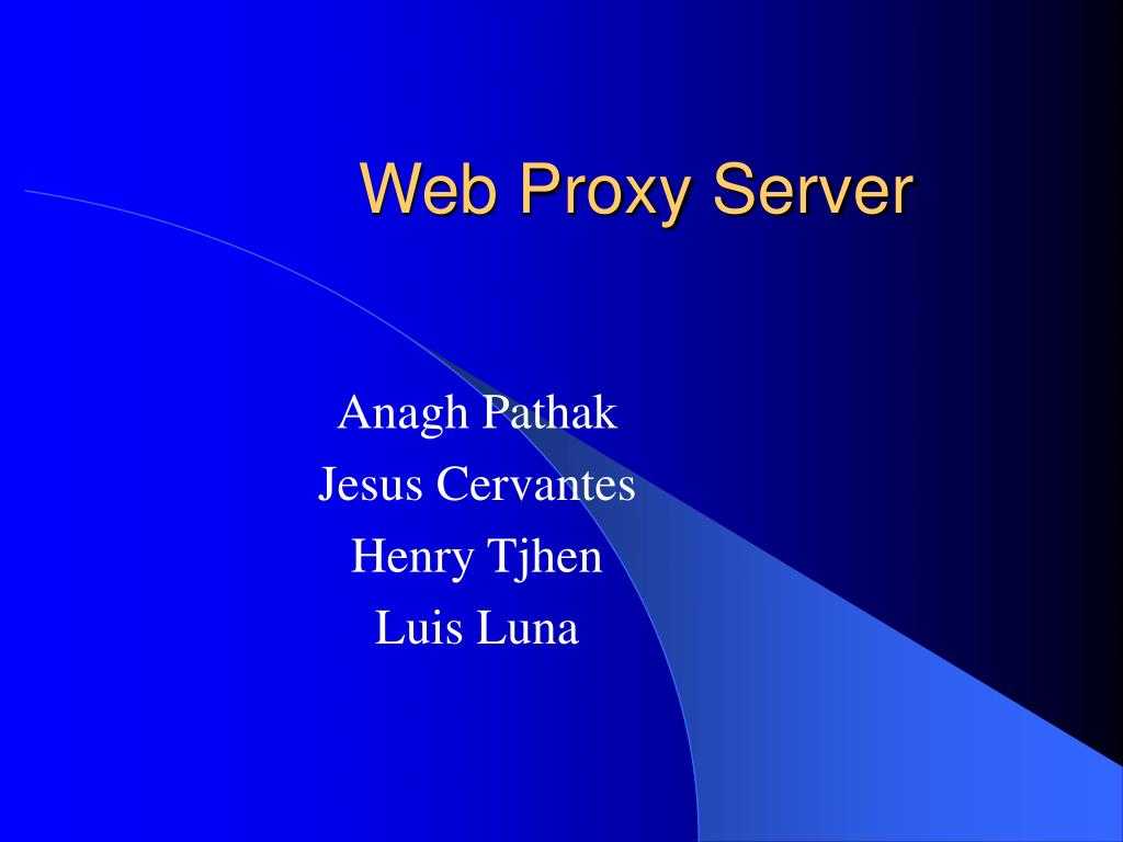 PPT  Proxy Server PowerPoint Presentation, free download ID231531