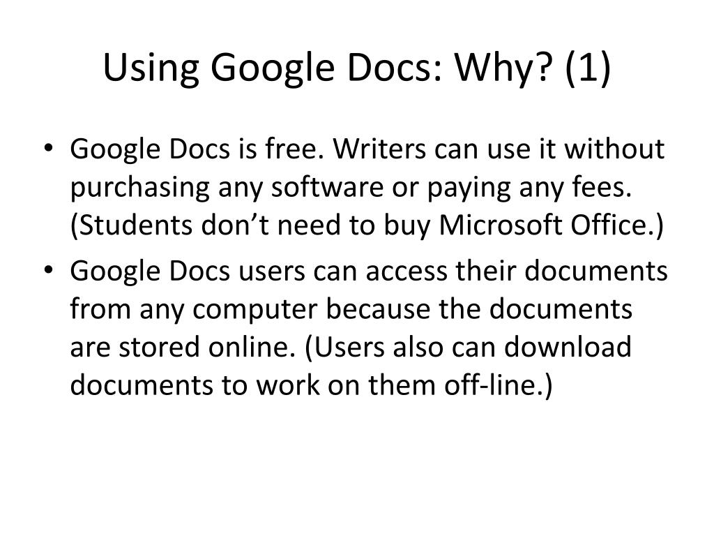 PPT Using Google Docs The Basics PowerPoint Presentation, free