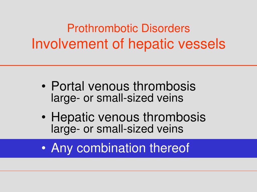 PPT Haematological and vascular complications affecting the liver