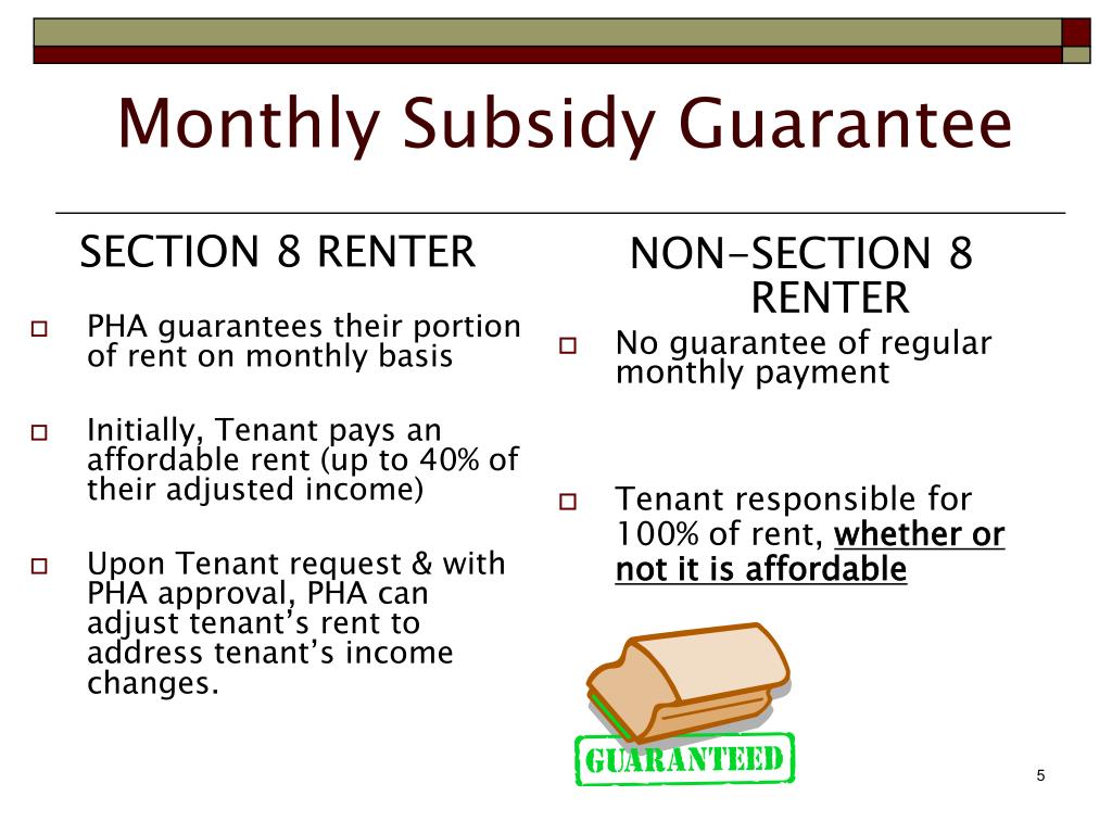 Ppt Section 8 Housing Choice Voucher Program Powerpoint