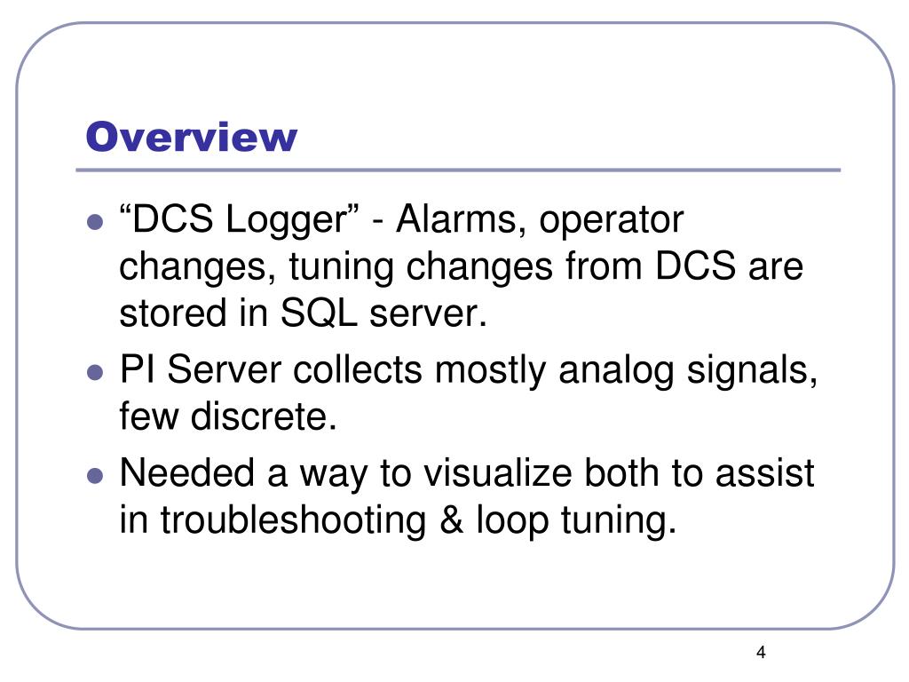 PPT DCS Alarm & Event Integration with ProcessBook PowerPoint