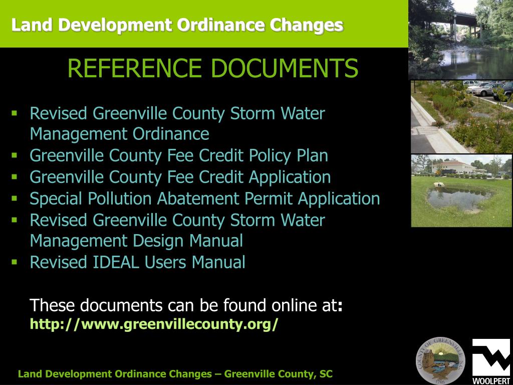 PPT Land Development Ordinance Changes Greenville County, SC PART 1