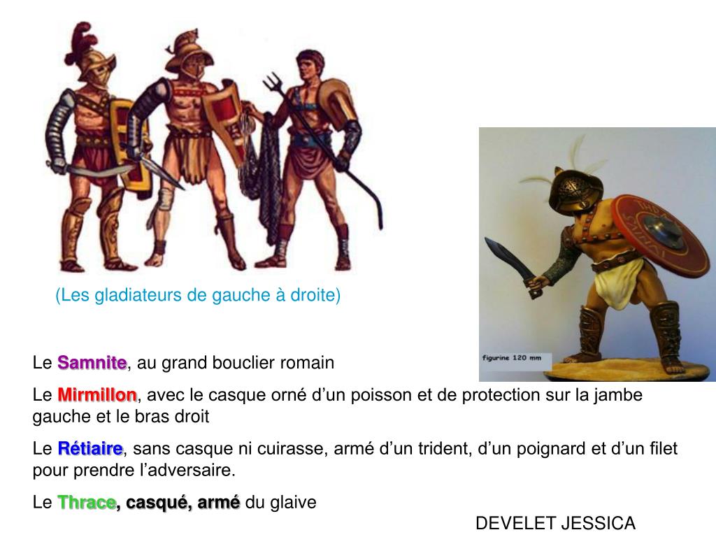 PPT Les différents types de gladiateurs PowerPoint Presentation, free