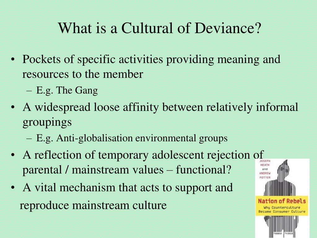 PPT The Criminological Use of Culture and Subculture PowerPoint