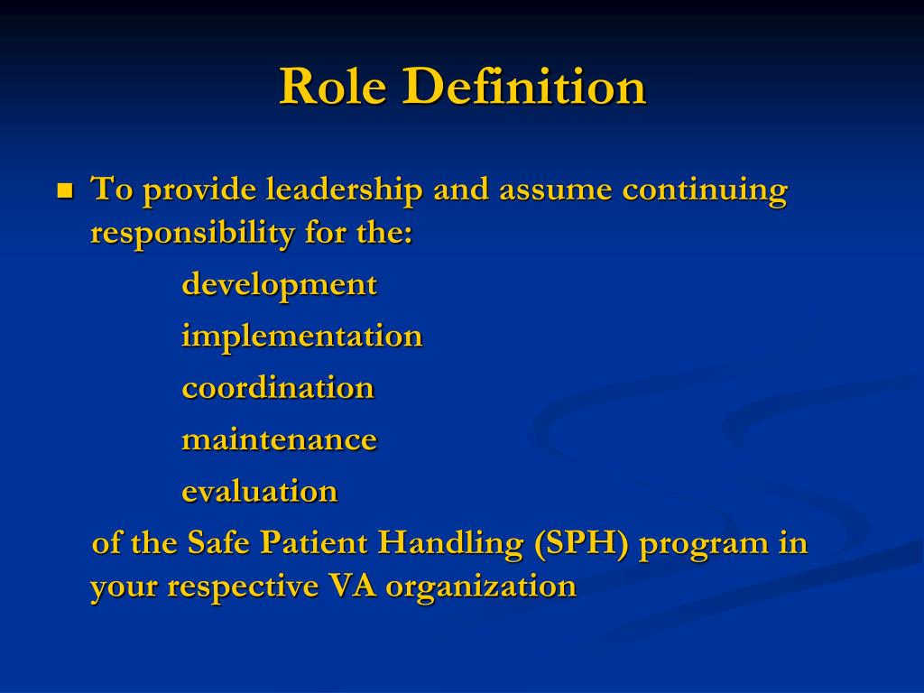PPT The Role of Facility Champion PowerPoint Presentation, free