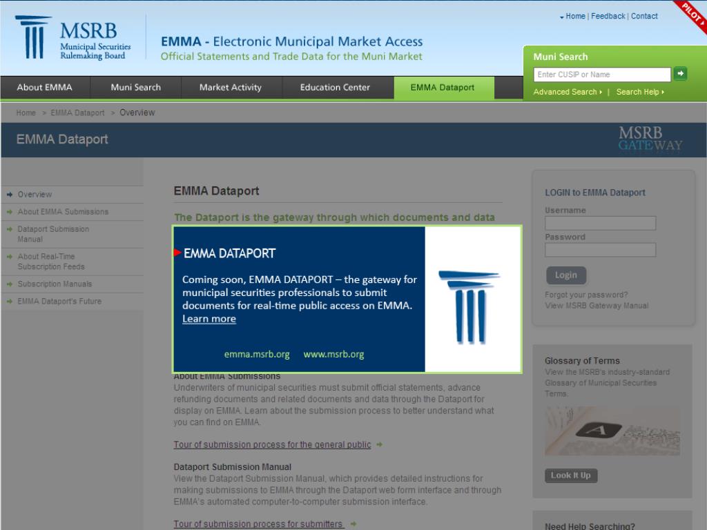 PPT Municipal Securities Rulemaking Board EMMA Electronic Municipal