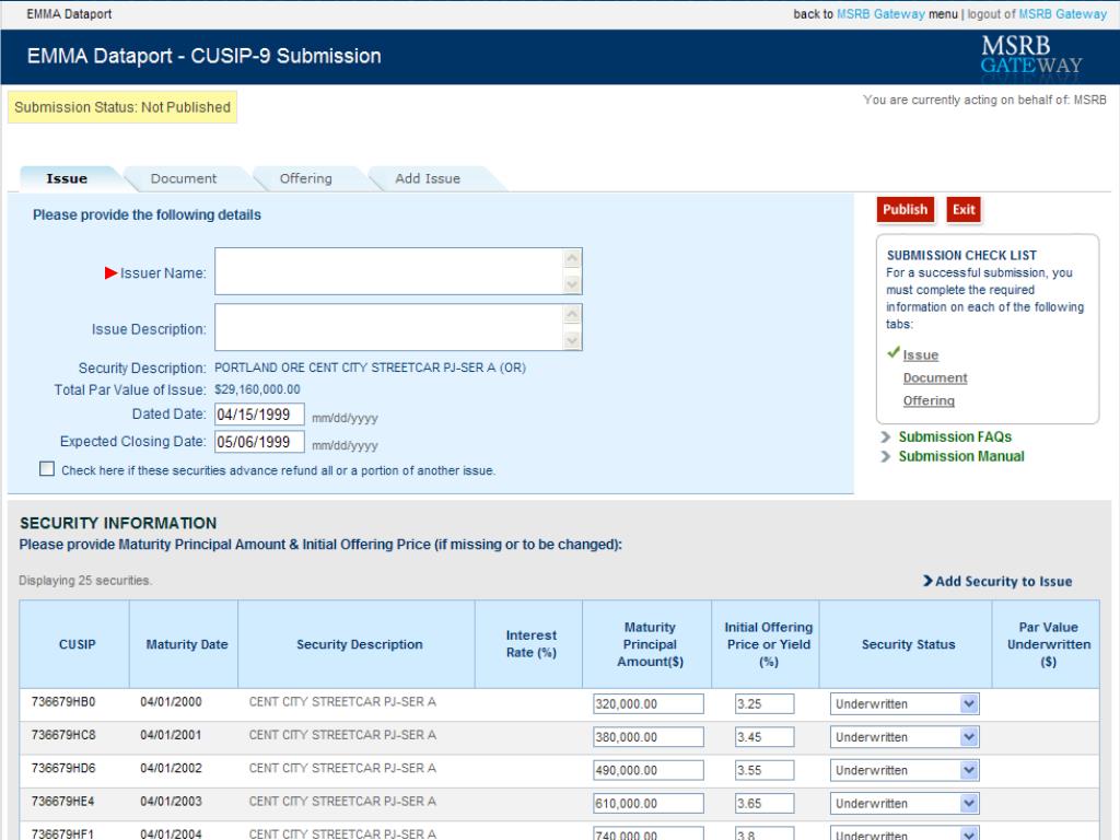 PPT Municipal Securities Rulemaking Board EMMA Electronic Municipal