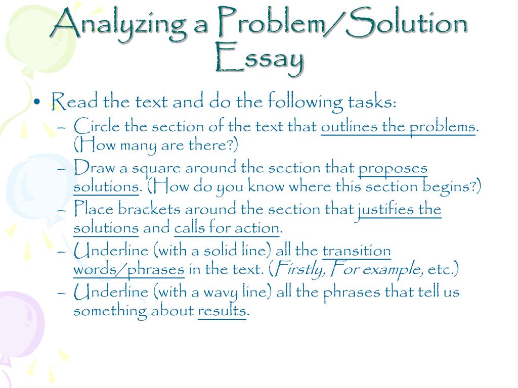 PPT Problem/ Solution Expository Essay PowerPoint Presentation, free