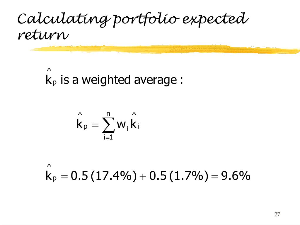 PPT Risk, Return, Portfolio Theory and CAPM PowerPoint Presentation