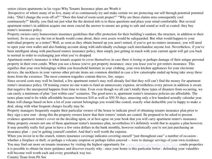 PPT senior citizen apartments in las vegasWhy Apartment renter