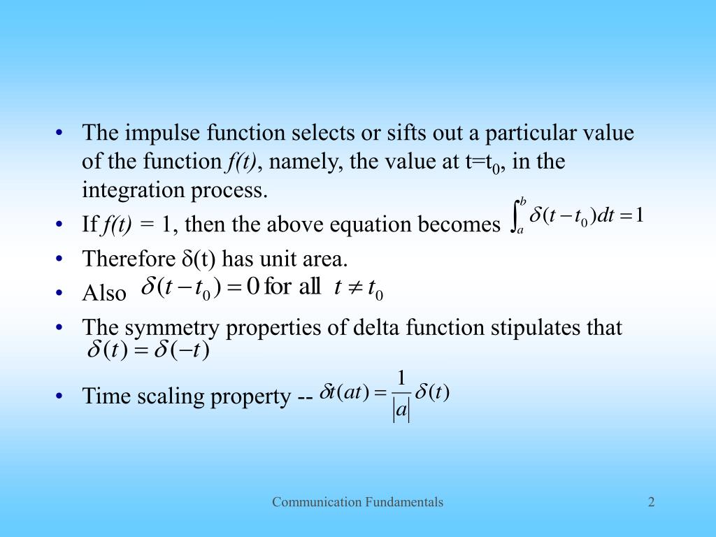 PPT Properties of Delta Function PowerPoint Presentation, free