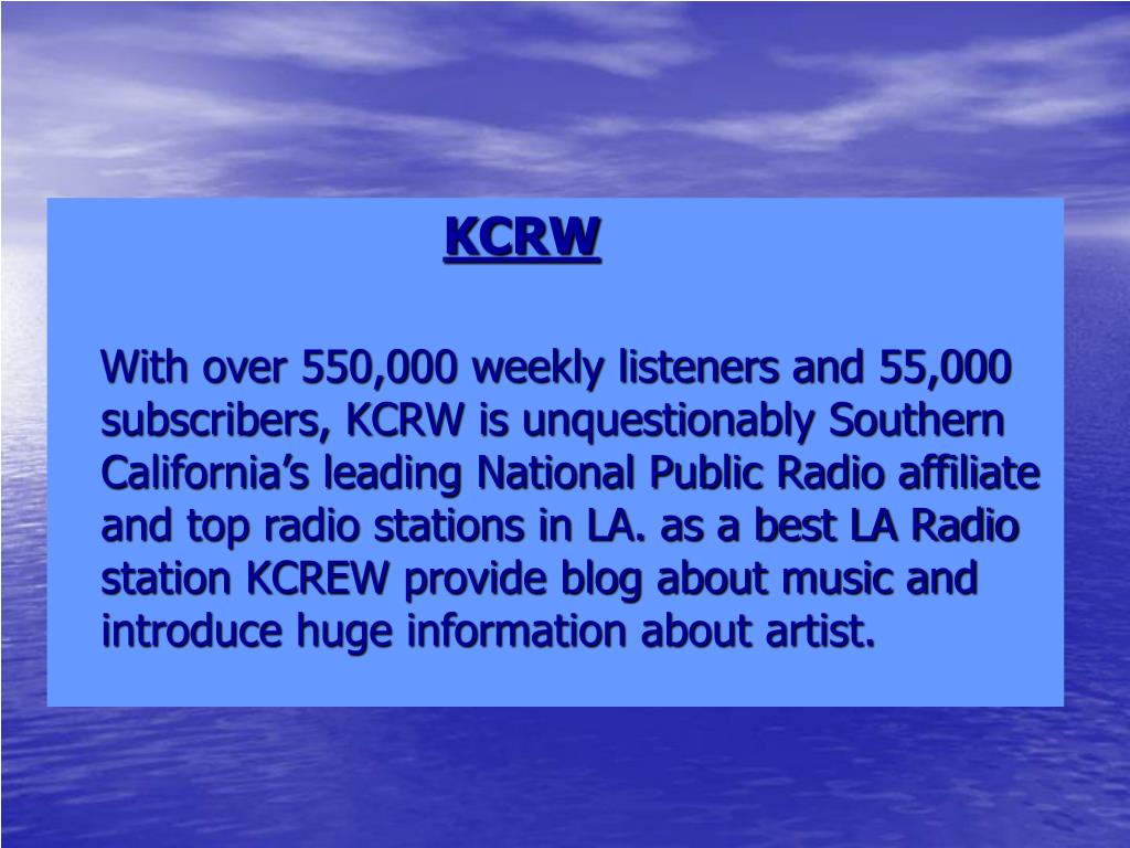 PPT Radio Stations In LA LA Radio Stations Radio Stations In Los