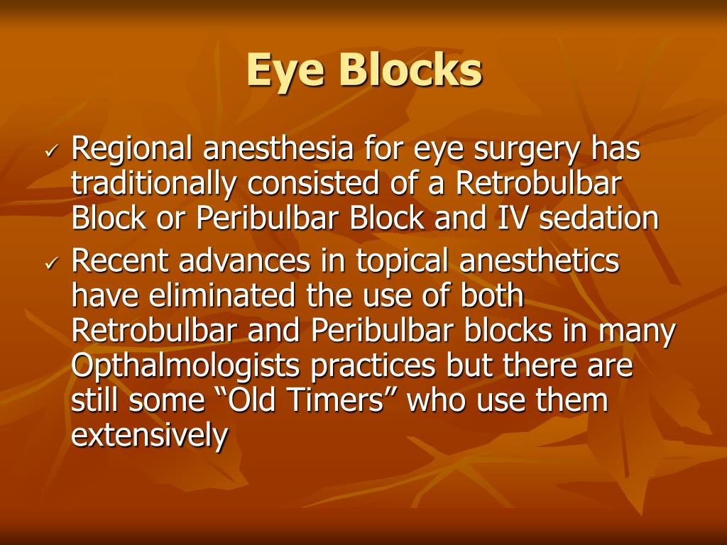 PPT Peripheral Blocks 4 Eye Blocks and Airway Blocks PowerPoint