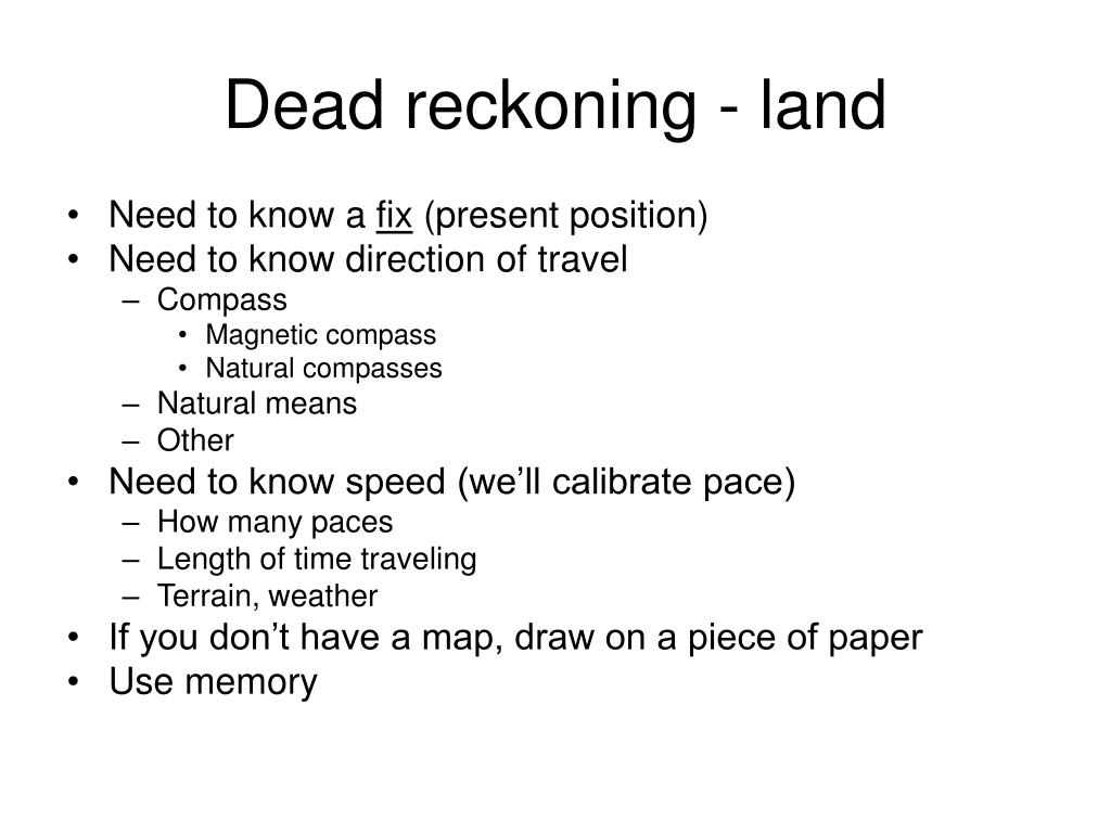 PPT Distances and Dead Reckoning PowerPoint Presentation, free download ID240415