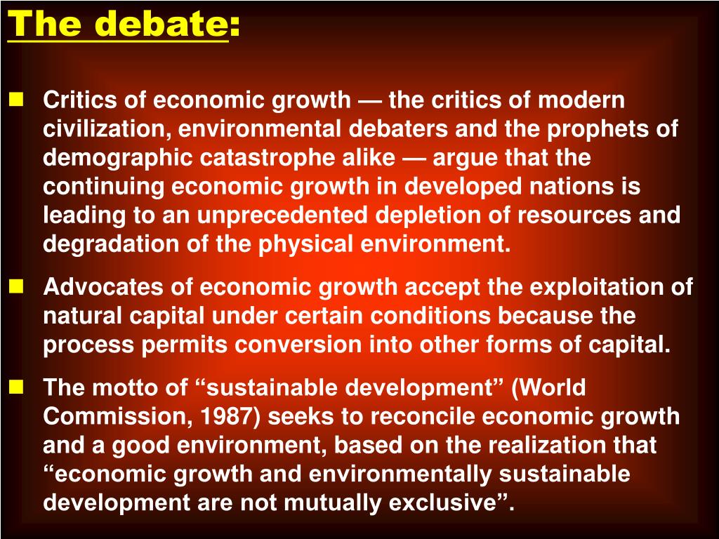 PPT Growth versus the Environment is there a tradeoff? By Per