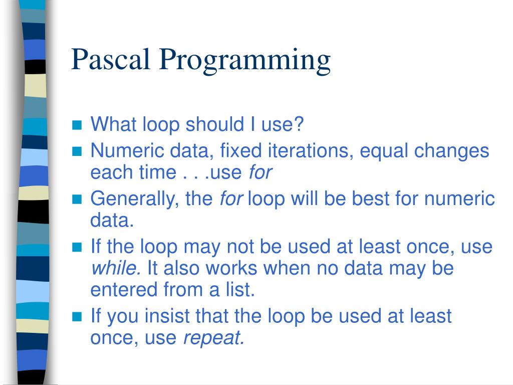 PPT Pascal Programming PowerPoint Presentation, free download ID242546