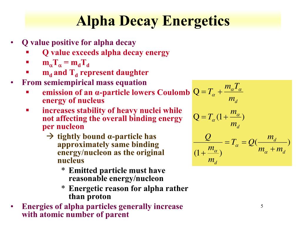 PPT Alpha Decay PowerPoint Presentation, free download