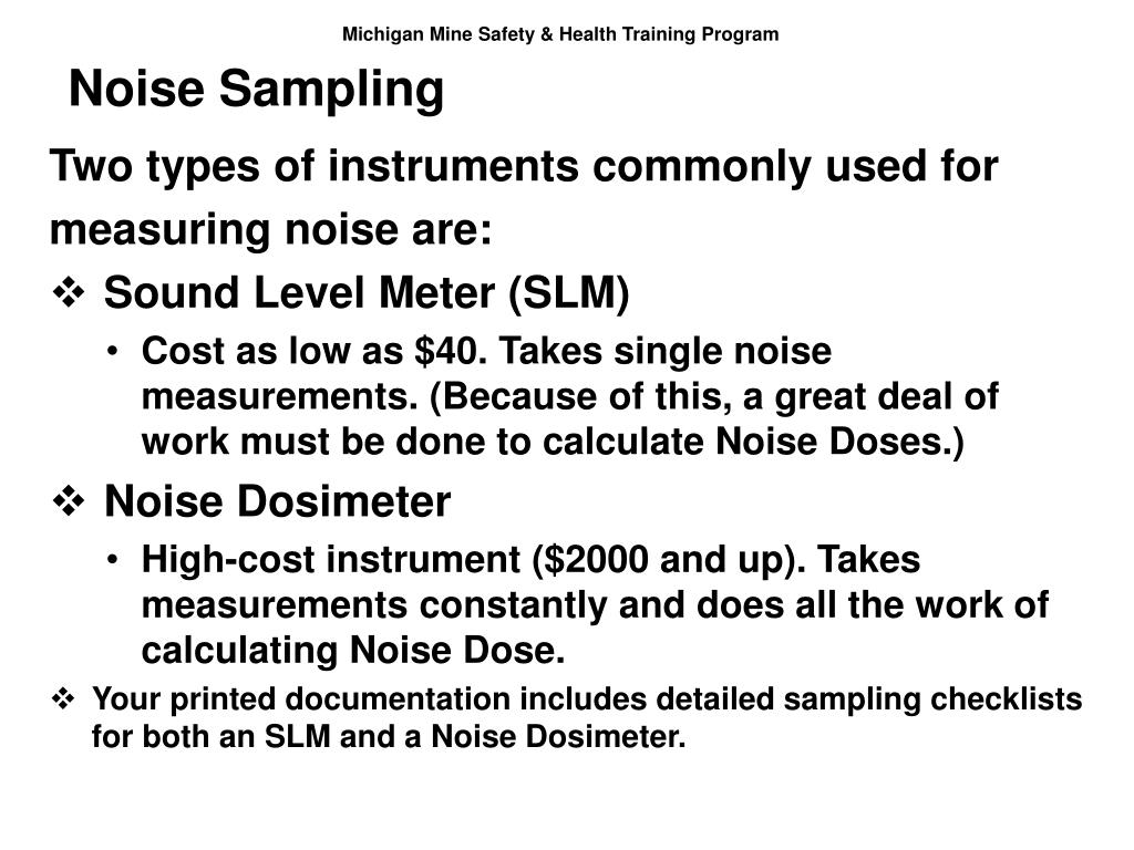 PPT Noise Monitoring & Your Hearing Conservation Program PowerPoint