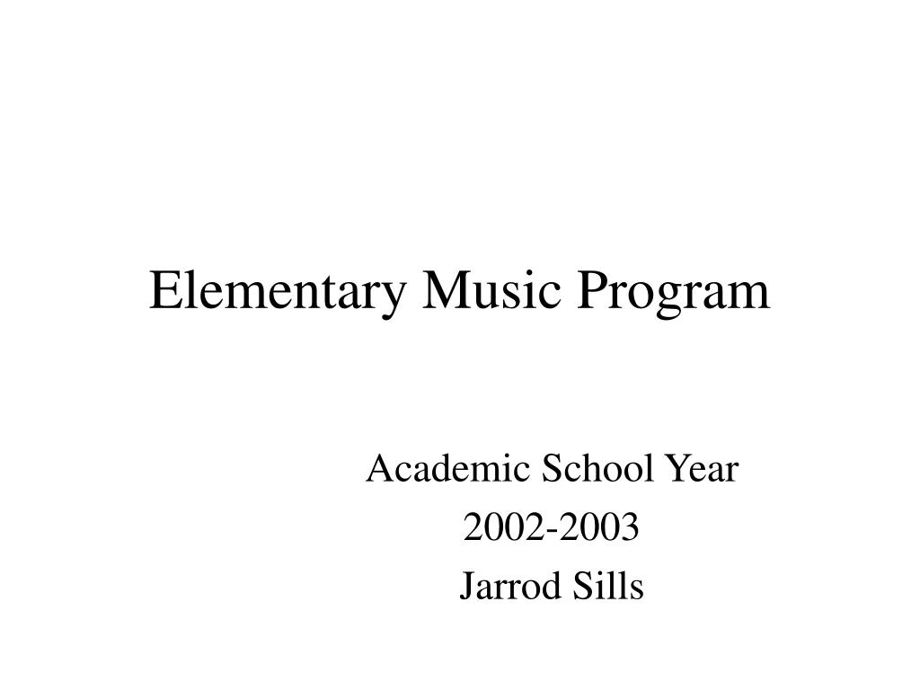 PPT Elementary Music Program PowerPoint Presentation, free download