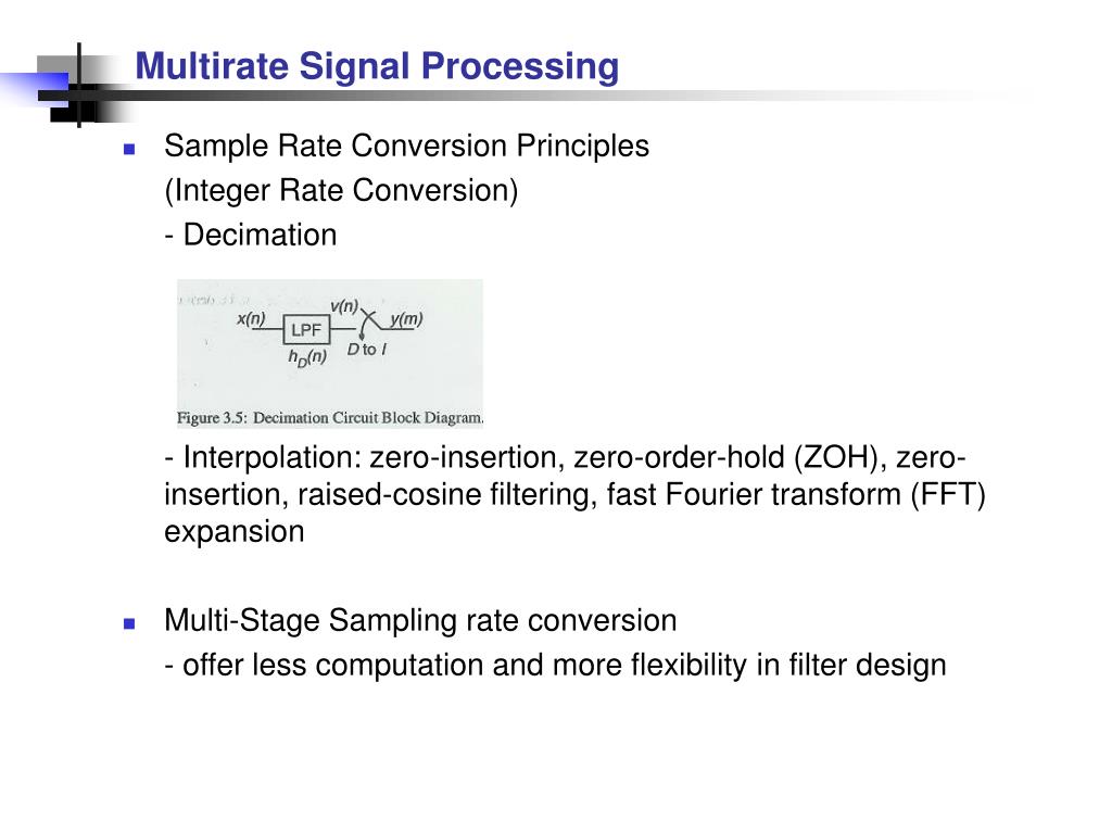 PPT Multirate Signal Processing PowerPoint Presentation, free