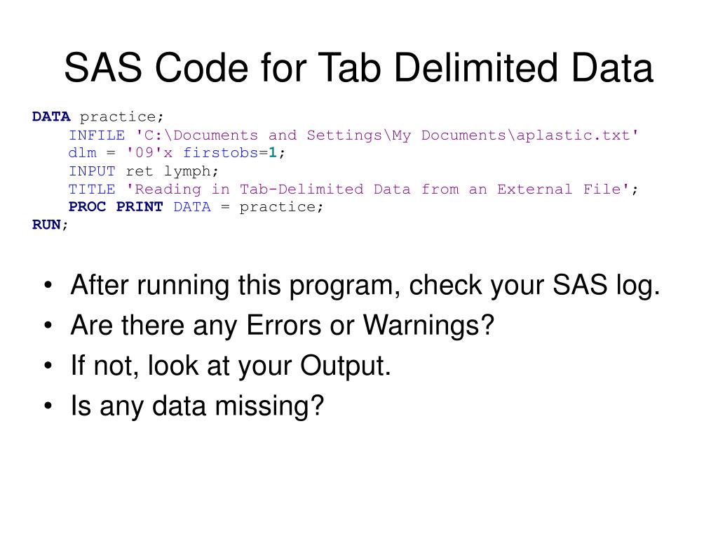 PPT The INFILE Statement PowerPoint Presentation, free download ID