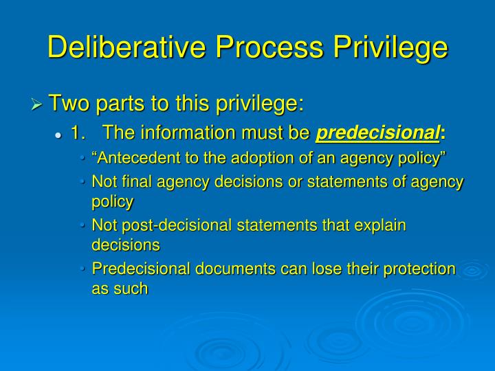 Deliberate Process at Tommie Ward blog