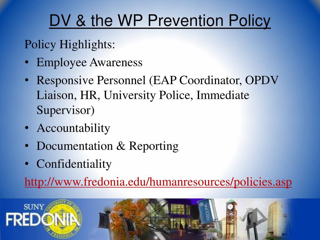 PPT State University of New York at Fredonia PowerPoint Presentation