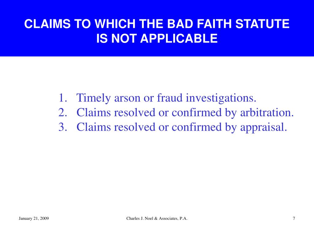 PPT Minnesota’s FirstParty Bad Faith Statute M.S. 604.18 (2008