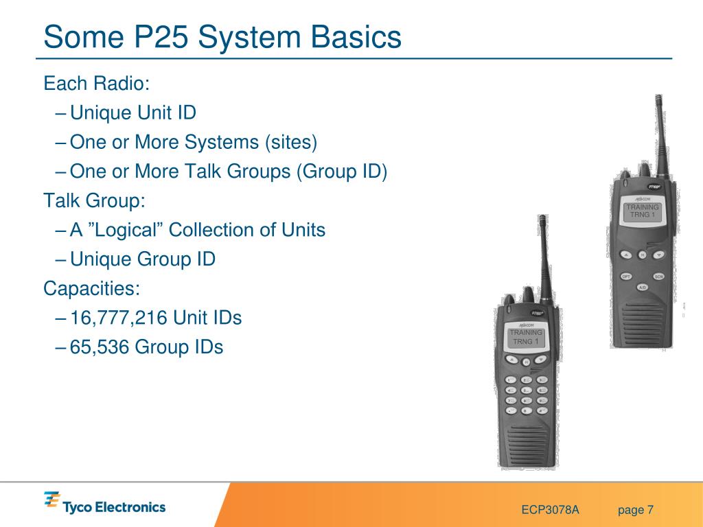 PPT P25 Trunked System Overview for Radio User TraintheTrainer