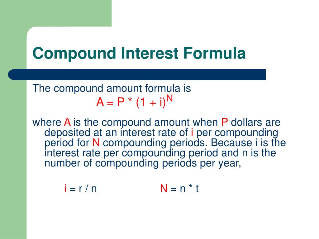 PPT Section 10.2 Compound Interest PowerPoint Presentation, free