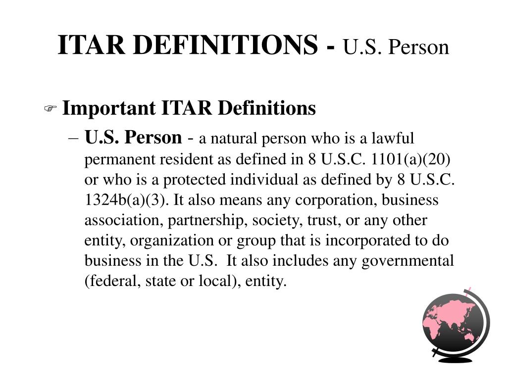 PPT U.S. EXPORT CONTROL LAWS AND REGULATIONS PowerPoint Presentation