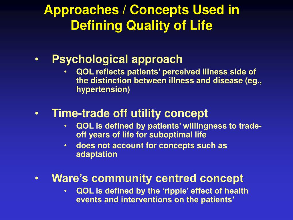 PPT Quality of Life Measures in Clinical Trials PowerPoint