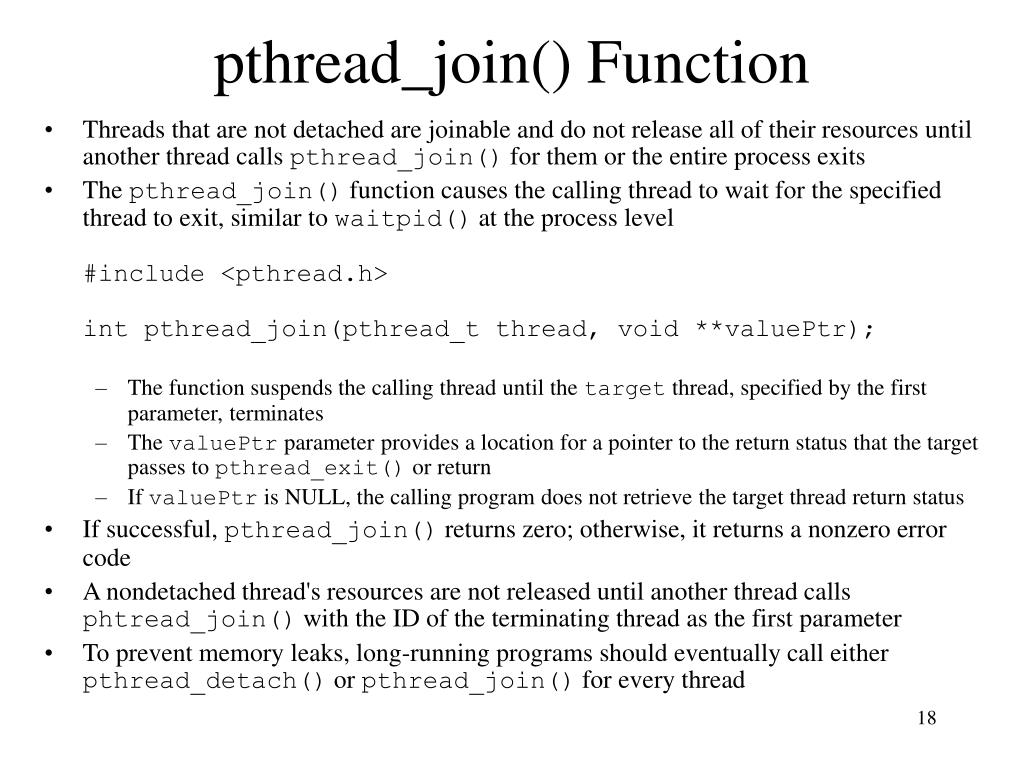 PPT Chapter 12 POSIX Threads PowerPoint Presentation, free download